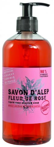 Savon d'alep liquide fleur de rose pallas athena