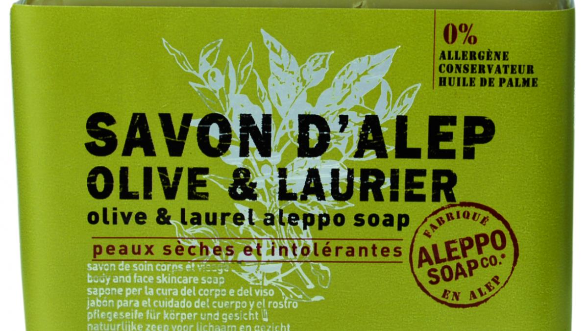 Savonnette d'Alep olive et laurier pallas athena